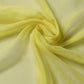 Yellow Silk Neck Wrap Shawl Foulard 120cm x 117cm Scarf