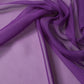 Purple Silk Neck Wrap Shawl Foulard 134cm x 131cm  Scarf