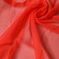 Red Silk Neck Wrap Shawl Foulard 133cm x 129cm  Scarf
