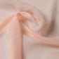 Peach Silk Square Foulard Neck Wrap 64.5cm x 62.5cm Scarf
