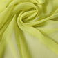 Yellow Green Silk Sash Foulard Stole 270cm x 120cm  Scarf