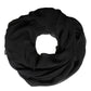 Black Silk Neck Wrap Shawl Stole 167cm x 126cm Scarf
