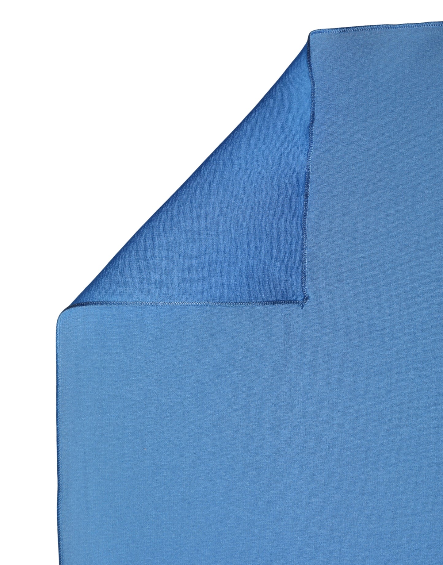 Blue Silk Neck Wrap Shawl Stole 200cm x 64cm Scarf