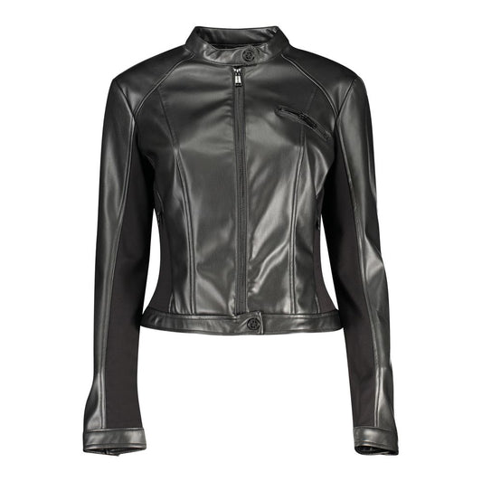 Black Polyurethane Women's Jacket
