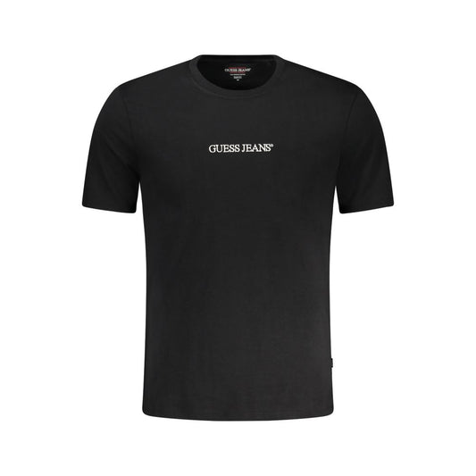 Black Cotton Men T-Shirt