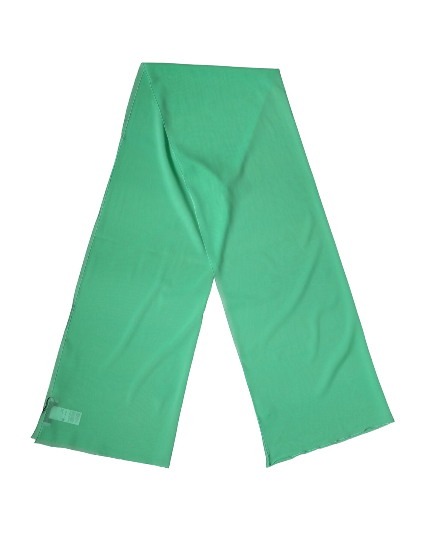 Green Silk Neck Wrap Shawl Stole 200cm x 64cm  Scarf