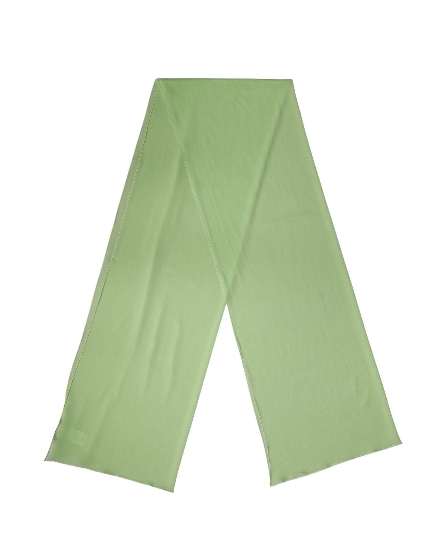 Light Green Silk Neck Wrap Shawl Stole 200cm x 64cm  Scarf