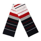 Multicolor Stripes Shawl Neck Wrap 119cm x 20cm  Scarf