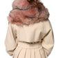 Pink Frost Fox Fur Neck Warmer Winter 120cm x 27cm Scarf