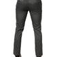Gray Polyester Formal Dress Trouser Pants