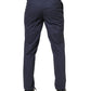 DarkBlue Wool Straight Formal Dress Trouser Pants
