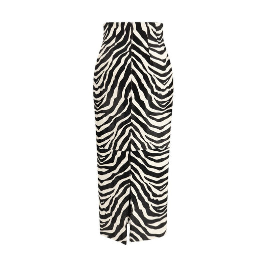 Multicolor Calf Leather Bos Taurus Skirt