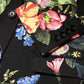 Black Floral Single Breasted MARTINI 2 Piece Suit