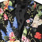 Black Floral Single Breasted MARTINI 2 Piece Suit