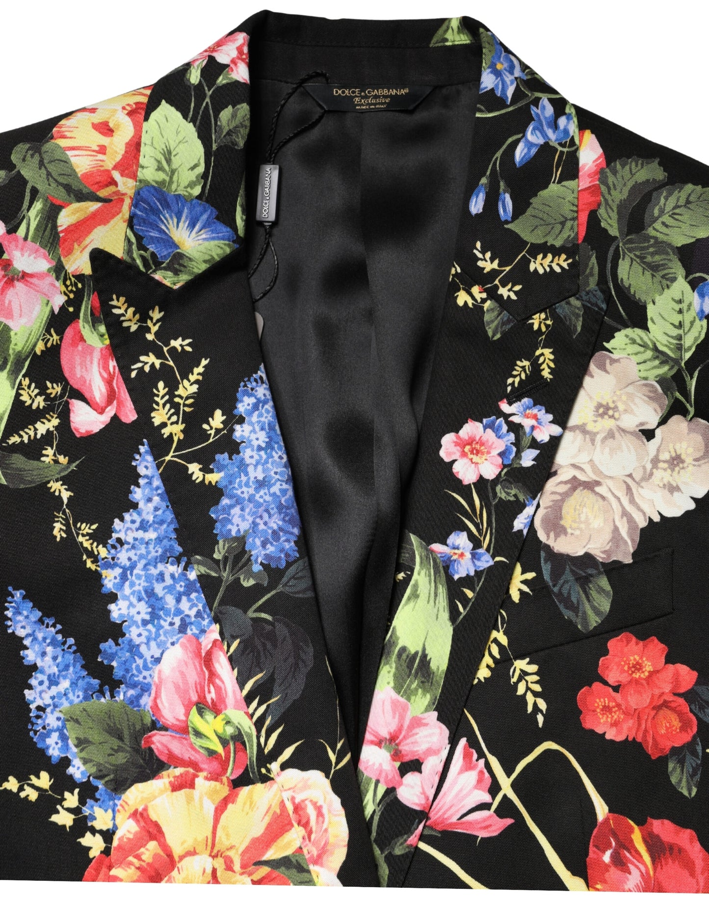 Black Floral Single Breasted MARTINI 2 Piece Suit