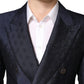Dark Blue Double Breasted SICILIA 2 PC Suit