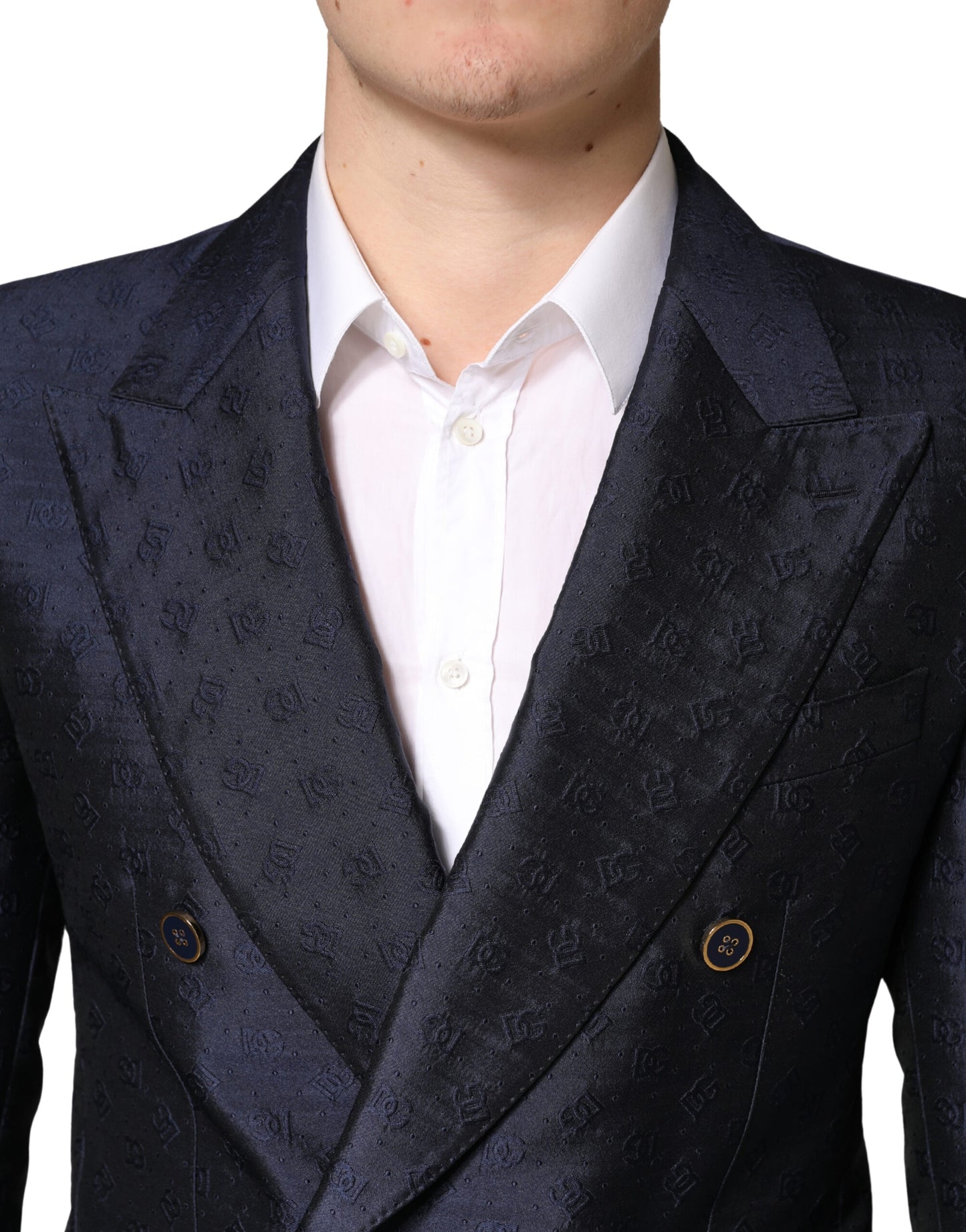 Dark Blue Double Breasted SICILIA 2 PC Suit