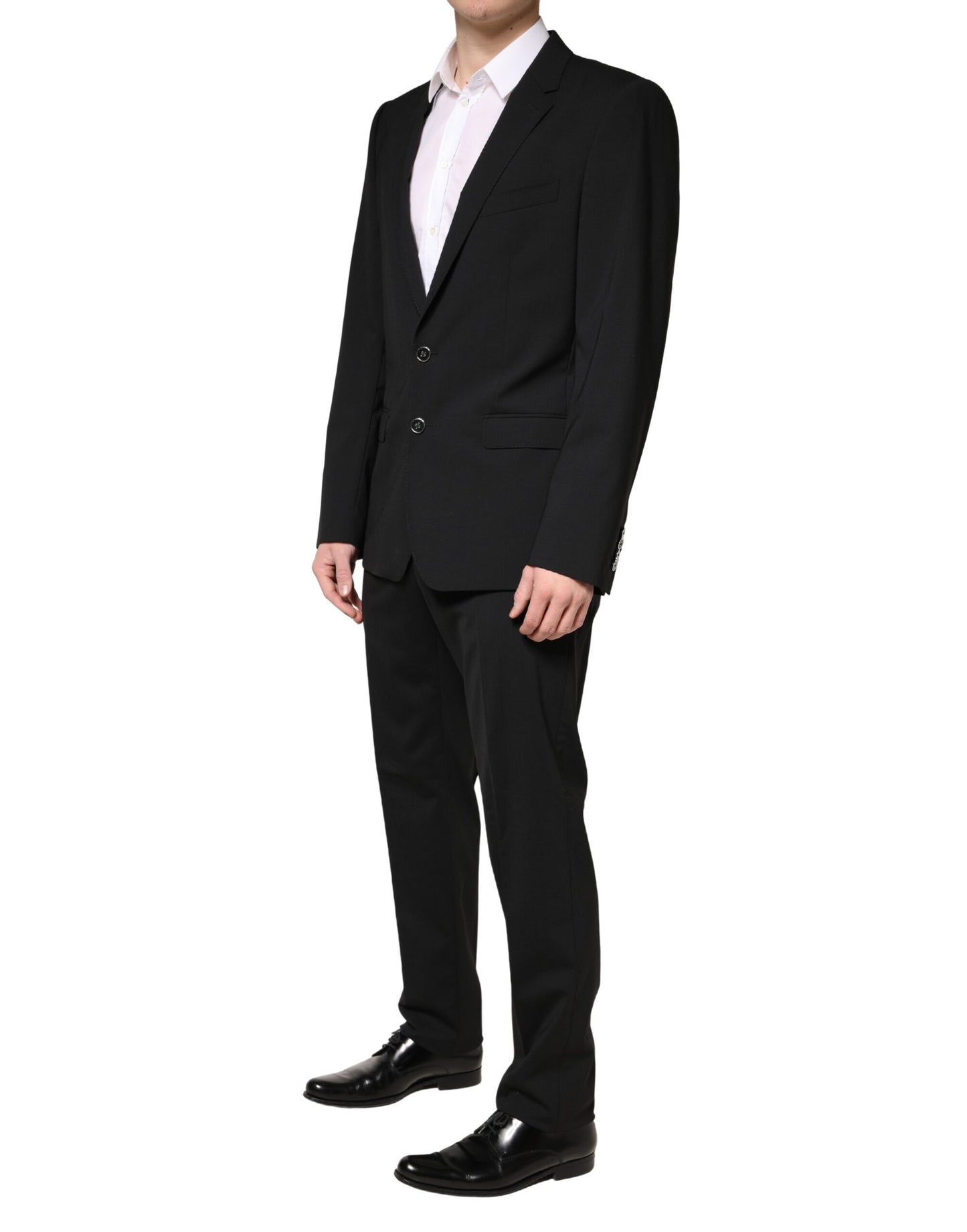 Black MARTINI Single Breasted Formal 2 Piece Suit