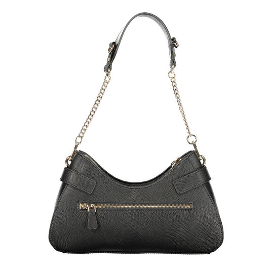 Black Polyurethane Women's Handbag