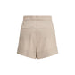 Bicolor Wool Bermuda Shorts