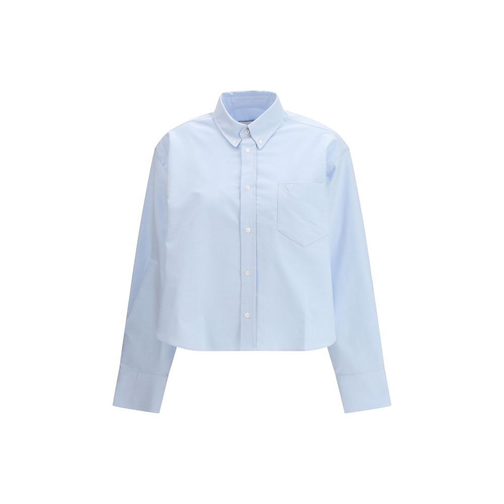 Blue Cotton Dress Shirt