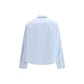 Blue Cotton Dress Shirt