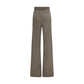 Brown Silk Casual Pants