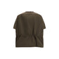Brown Polyester Shell Jacket