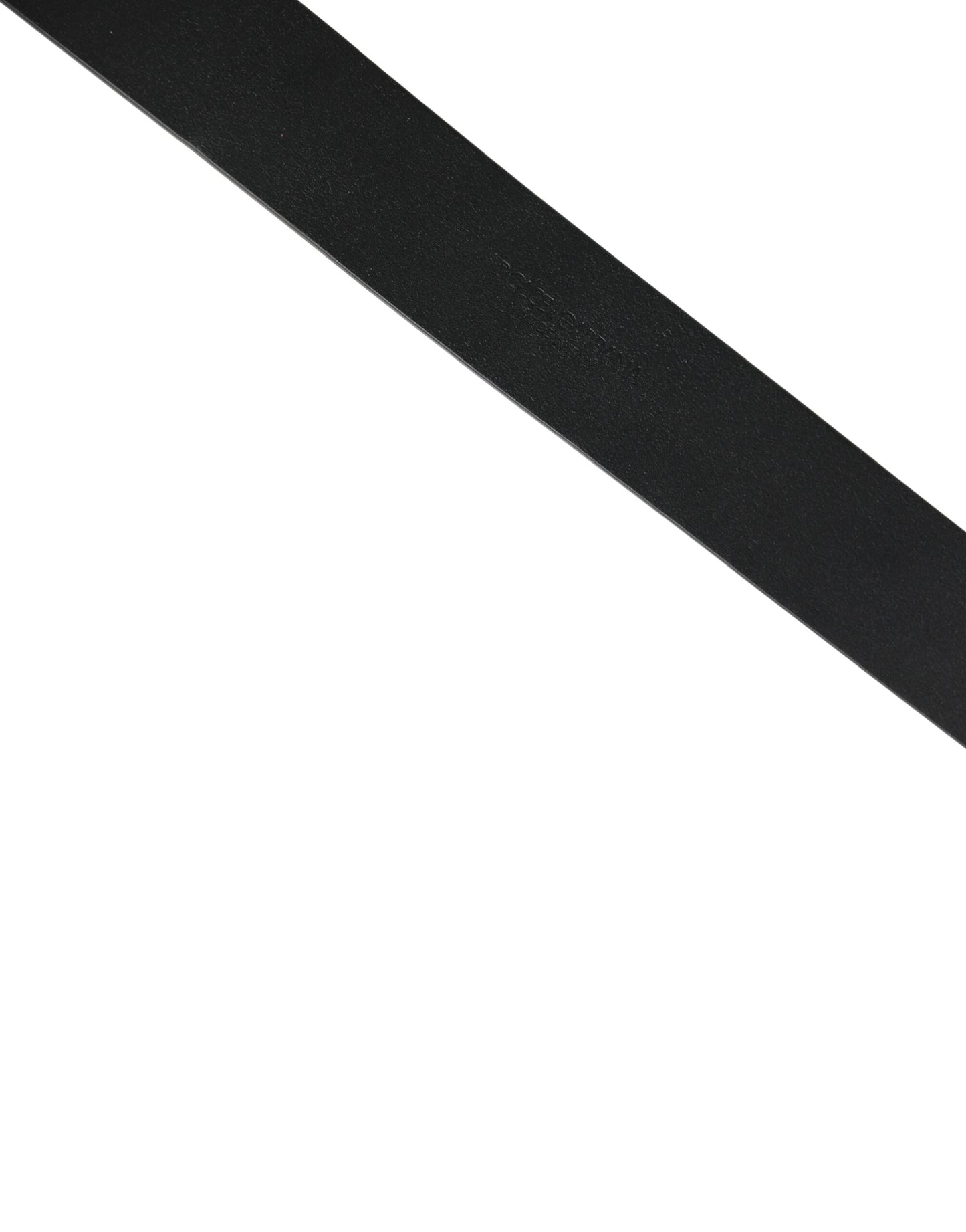 Black Calf Leather Gold Metal Buckle Belt