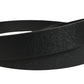 Black Calf Leather Silver Metal Buckle Belt