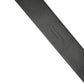 Black Calf Leather Silver Metal Buckle Belt