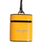 Case Yellow Calf Leather Logo Flip Holder Strap Airpods