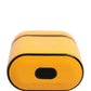 Case Yellow Calf Leather Logo Flip Holder Strap Airpods