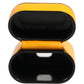 Case Yellow Calf Leather Logo Flip Holder Strap Airpods