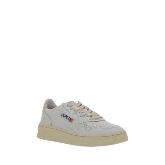 White Calf Leather Bos Taurus Low Top Sneakers