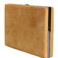 Beige Velvet Calf Leather Clutch Evening Women Purse Bag