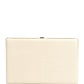 White Lambskin Leather Clutch Evening Women Purse Bag