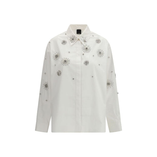White Calf Leather Bos Taurus Pattern Shirt