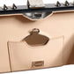 Black Acrylic Plexiglass Studded DOLCE BOX Clutch Bag