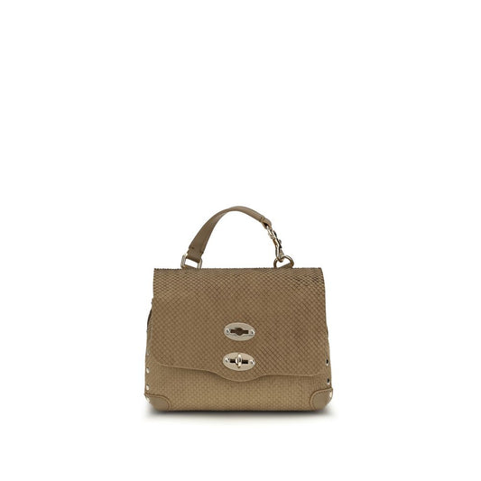 Beige Calf Leather Bos Taurus Handbag