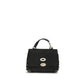 Black Calf Leather Bos Taurus Handbag