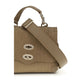 Beige Calf Leather Bos Taurus Handbag