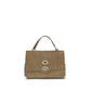 Beige Calf Leather Bos Taurus Handbag