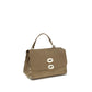 Beige Calf Leather Bos Taurus Handbag