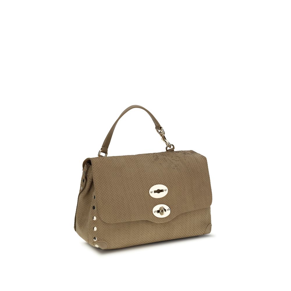 Beige Calf Leather Bos Taurus Handbag