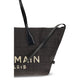 Black Raffia Shoulder Bag