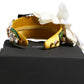 White Yellow Silk Blend Floral Crystals Diadem Headband