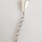 Silver Tone Brass Chain Crystal Embellished Bracelet
