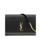 Black Calf Leather Bos Taurus Shoulder Bag