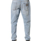 Light Blue Washed Loose Cotton Denim Jeans